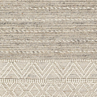 Sample Cream Veruela Wool Blend Braided Tassel Area Rug