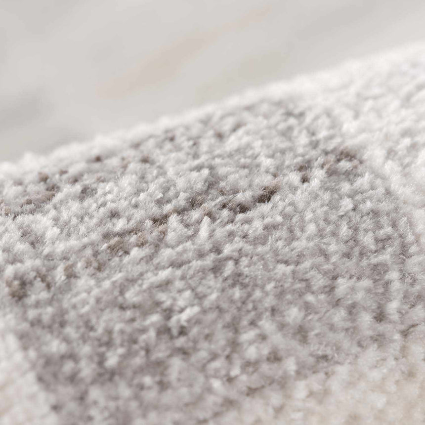 Azrika Gray Checkered Washable Rug - Clearance