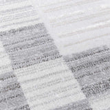 Azrika Gray Checkered Washable Rug - Clearance