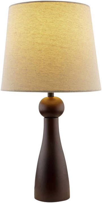 Villamejil Dark Brown Wood Table Lamp