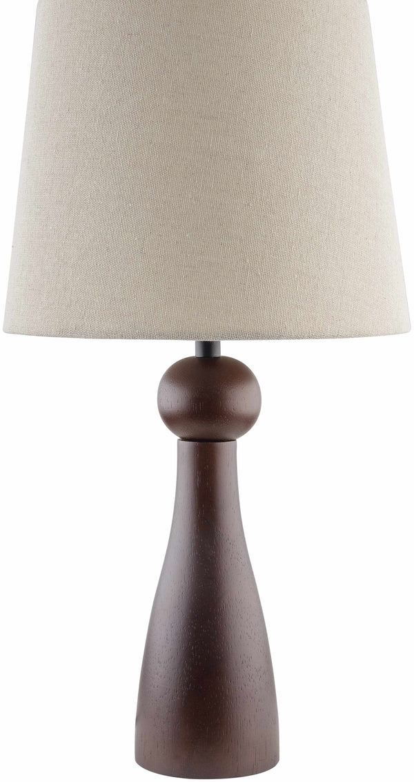 Villamejil Dark Brown Wood Table Lamp