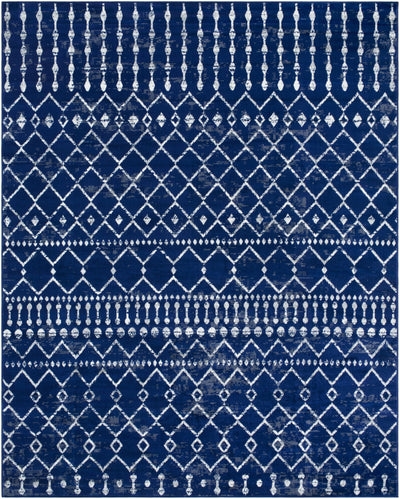 Scandi Navy All Over Pattern Rug