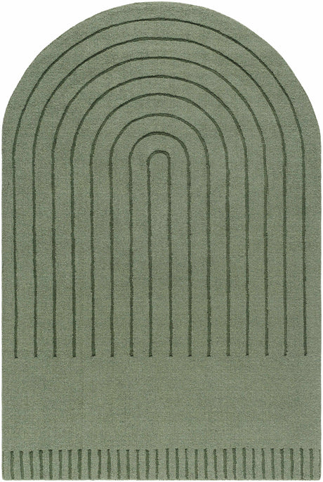 Made to Order Custom Size Arnona Green Area Rug
