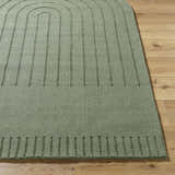 Made to Order Custom Size Arnona Green Area Rug