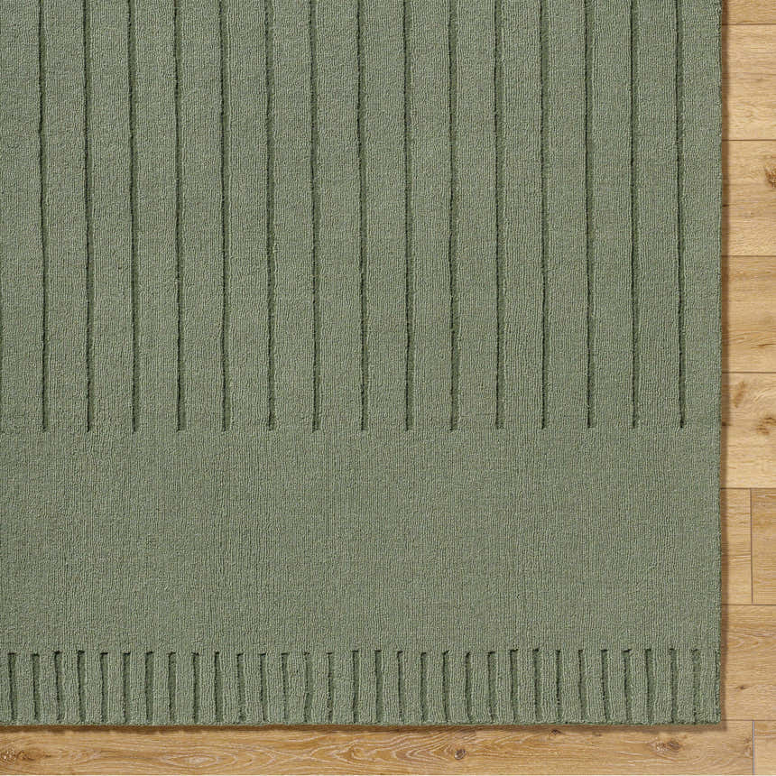 Made to Order Custom Size Arnona Green Area Rug