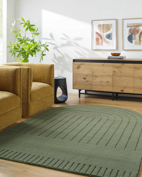 Arnona Green Area Rug