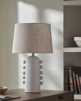 Valendries White Table Lamp