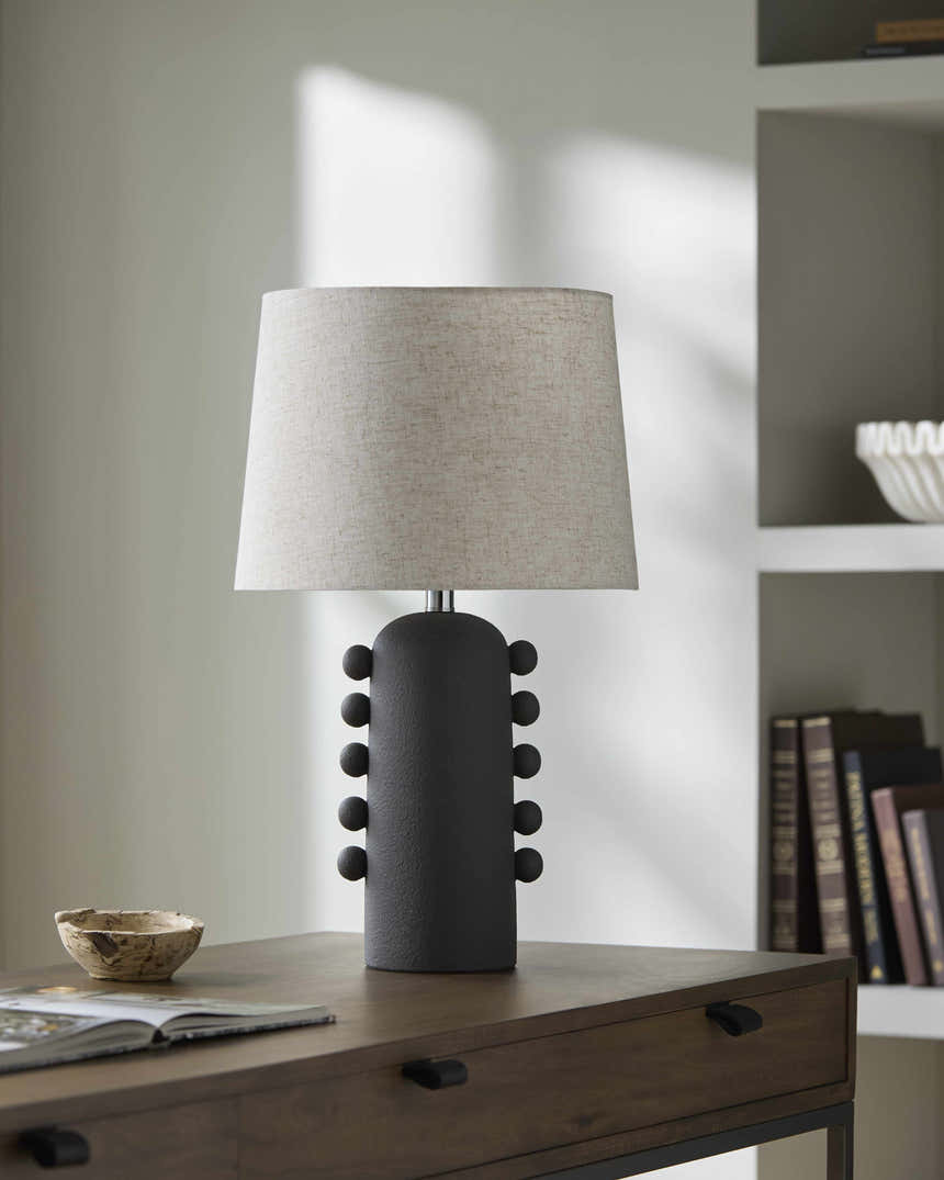Valendries Black Table Lamp