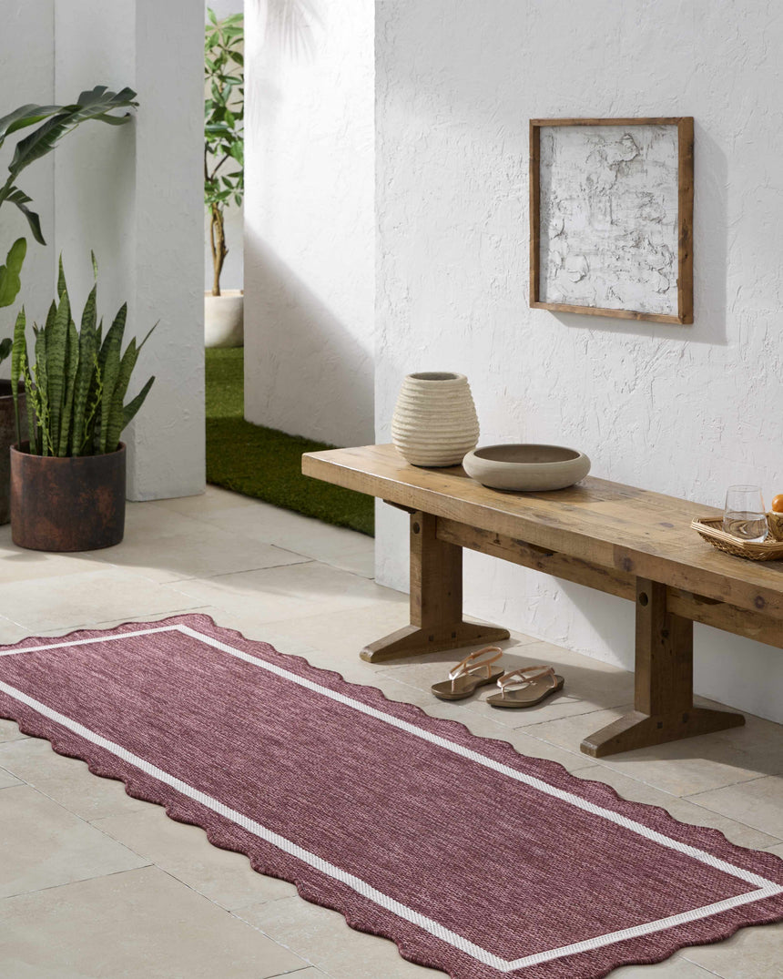 Varro Burgundy Area Rug