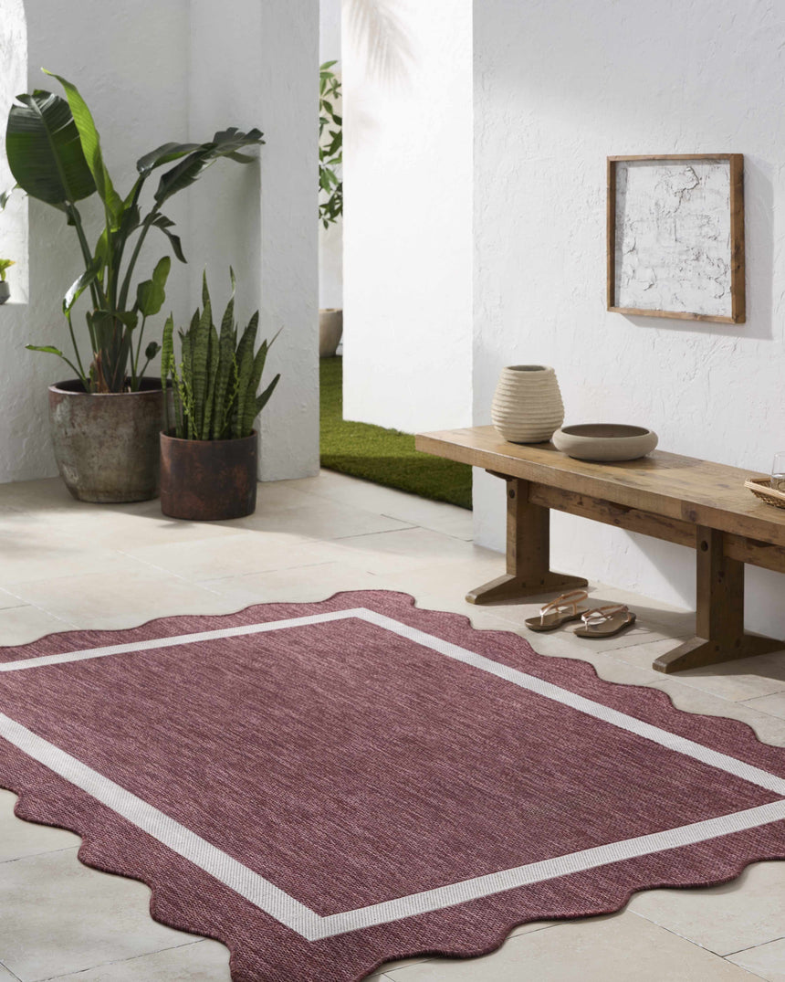 Varro Burgundy Area Rug