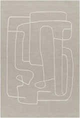 Made to Order Custom Size Vatsa Gray Abstract Area Rug