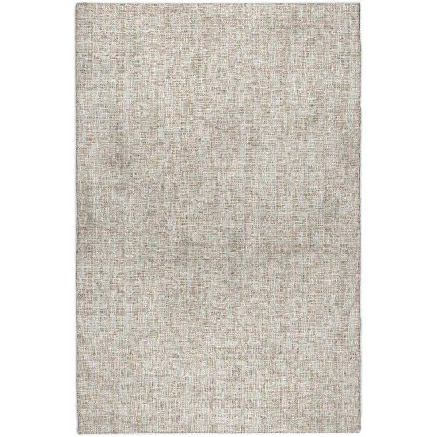 Close-up of the beige Dalyn Luxury Voyage VY1 Washable Area Rug, showing its subtle woven texture and neutral color.