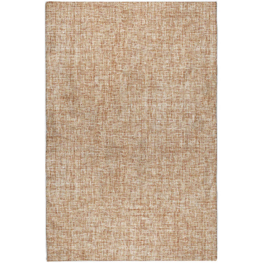 Close-up of the textured Dalyn Luxury Voyage VY1 Copper Washable Area Rug in caramel.