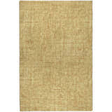 Close-up of the gold Dalyn Luxury Voyage VY1 Washable Area Rug, showing its subtle woven texture.