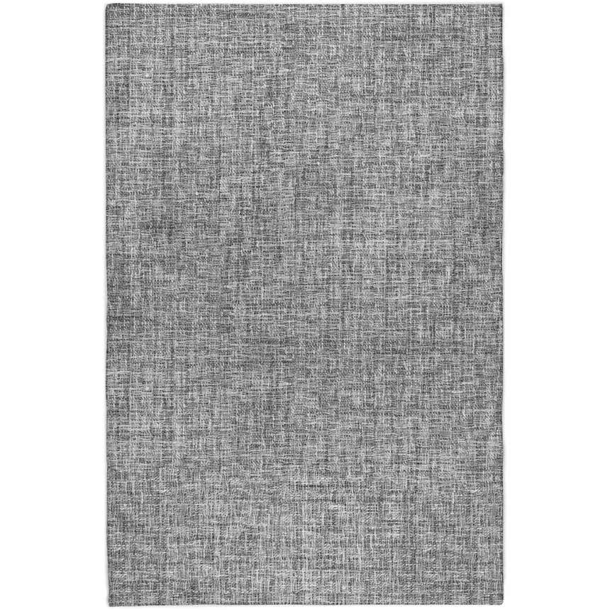 Close-up of the Dalyn Luxury Voyage VY1 Gray Washable Area Rug, showing its woven texture and taupe color variations.