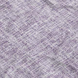 Close-up of the Dalyn Luxury Voyage VY1 Lavender Washable Area Rug, showing its woven texture and purple color.