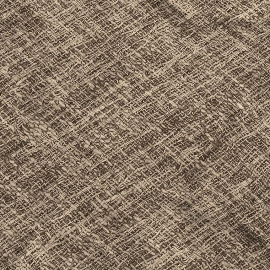 Close-up of the woven texture of the Dalyn Luxury Voyage VY1 Mocha Washable Area Rug. Light brown fibers.