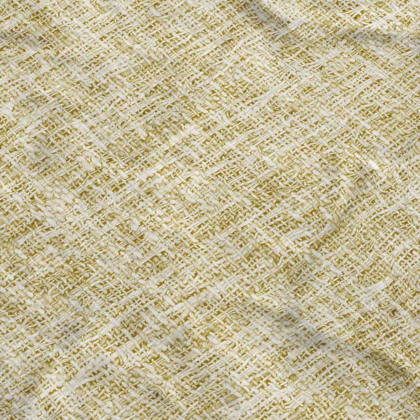 Close-up of the woven texture of the Dalyn Luxury Voyage VY1 Wheat Washable Area Rug, showcasing its peach and cream tones.