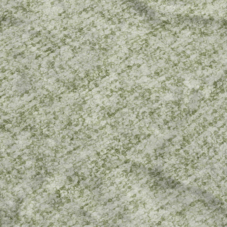 Close-up of the Dalyn Luxury Voyage VY2 Celery Washable Area Rug, showing its subtle celery green pattern and soft texture.