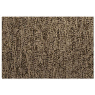 Close-up of the Dalyn Luxury Voyage VY2 Mocha Washable Area Rug, featuring a textured light brown and dark brown design.