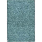 Close-up of the teal Dalyn Luxury Voyage VY2 Washable Area Rug, showing its subtle texture and color variations.