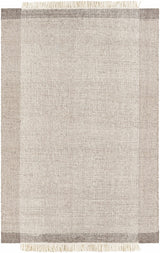 Made to Order Custom Size Joelle Beige Grid Wool Rug