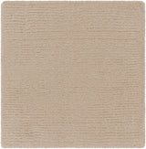 Made to Order Custom Size Brockton Solid Wool Tan Area Rug