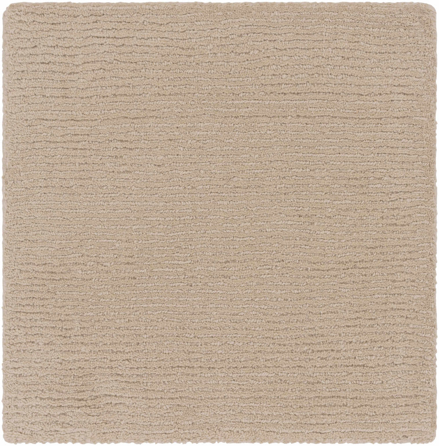 Made to Order Custom Size Brockton Solid Wool Tan Area Rug