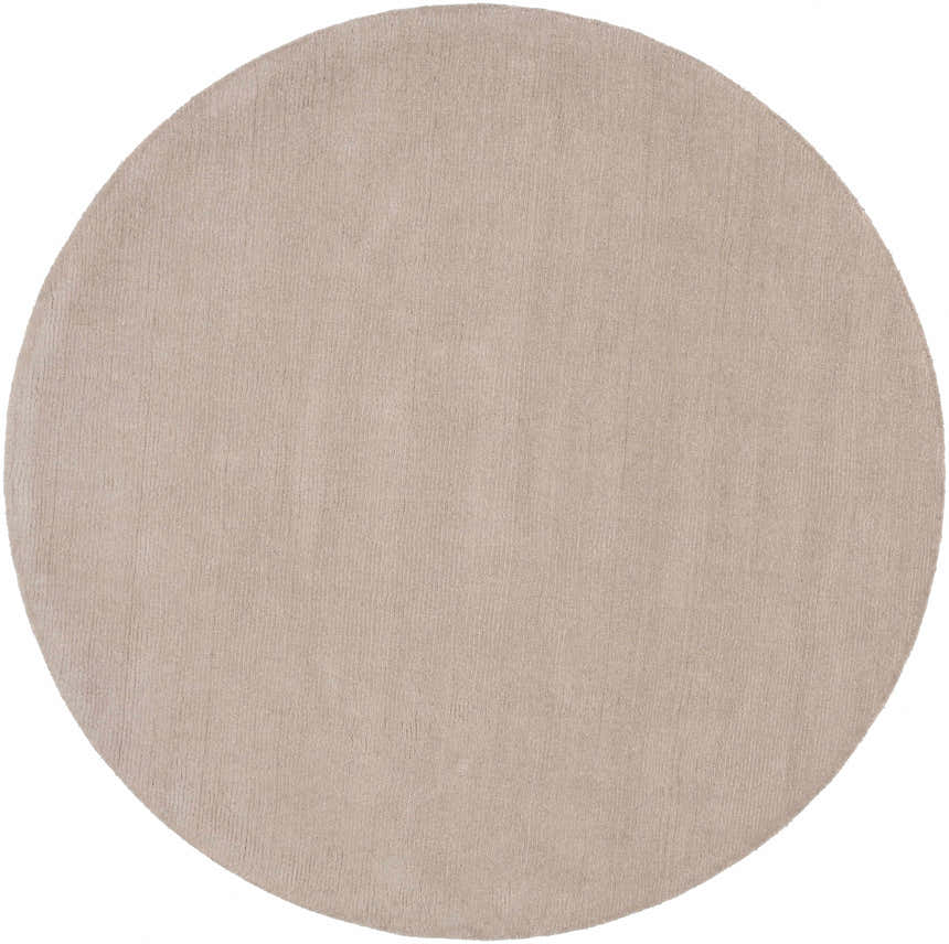 Made to Order Custom Size Brockton Solid Wool Tan Area Rug