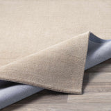 Made to Order Custom Size Brockton Solid Wool Tan Area Rug