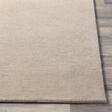 Made to Order Custom Size Brockton Solid Wool Tan Area Rug