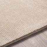 Made to Order Custom Size Brockton Solid Wool Tan Area Rug