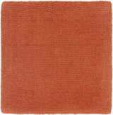 Made to Order Custom Size Brockton Solid Wool Orange Area Rug