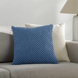 Whately Blue Square Throw Pillow - Clearance