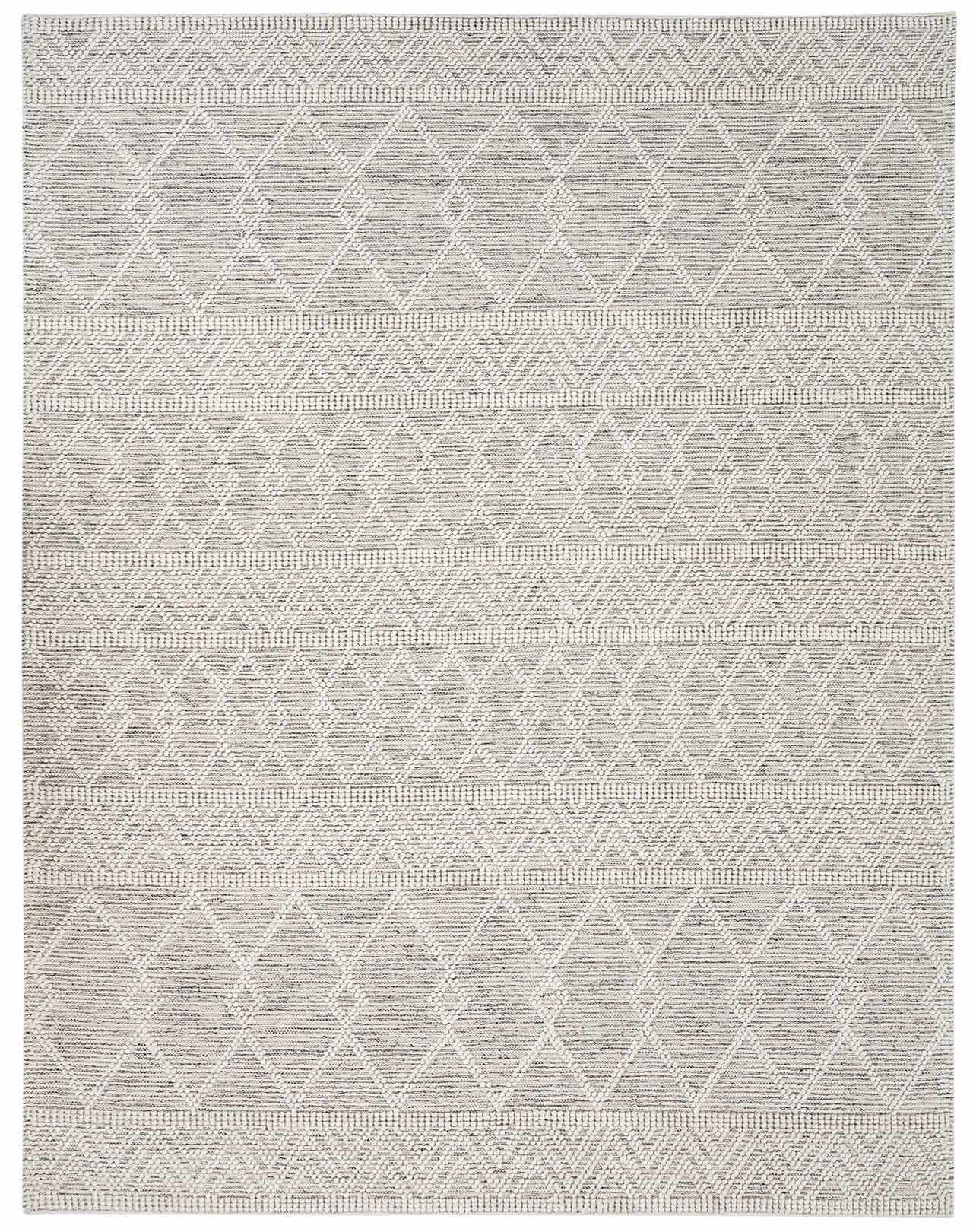 Reverse side of Whittington Wool Area Rug, focusing on underside structure and material.Transitional,Bohemian Area Rug Backing  