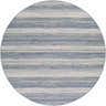Round Kris Navy Area Rug - Clearance, featuring a contemporary striped design in blue and white. Design-Round-7