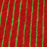 Close-up of Dalyn Wonderland WN27 Merlot Washable Area Rug with green stripes and merlot background. Holiday style.