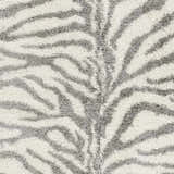 Sample Gray Wollstonecraft Zebra Print Area Rug - Clearance