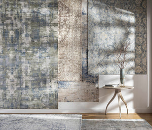 Evercreech Hand Knotted Viscose&Wool Area Rug