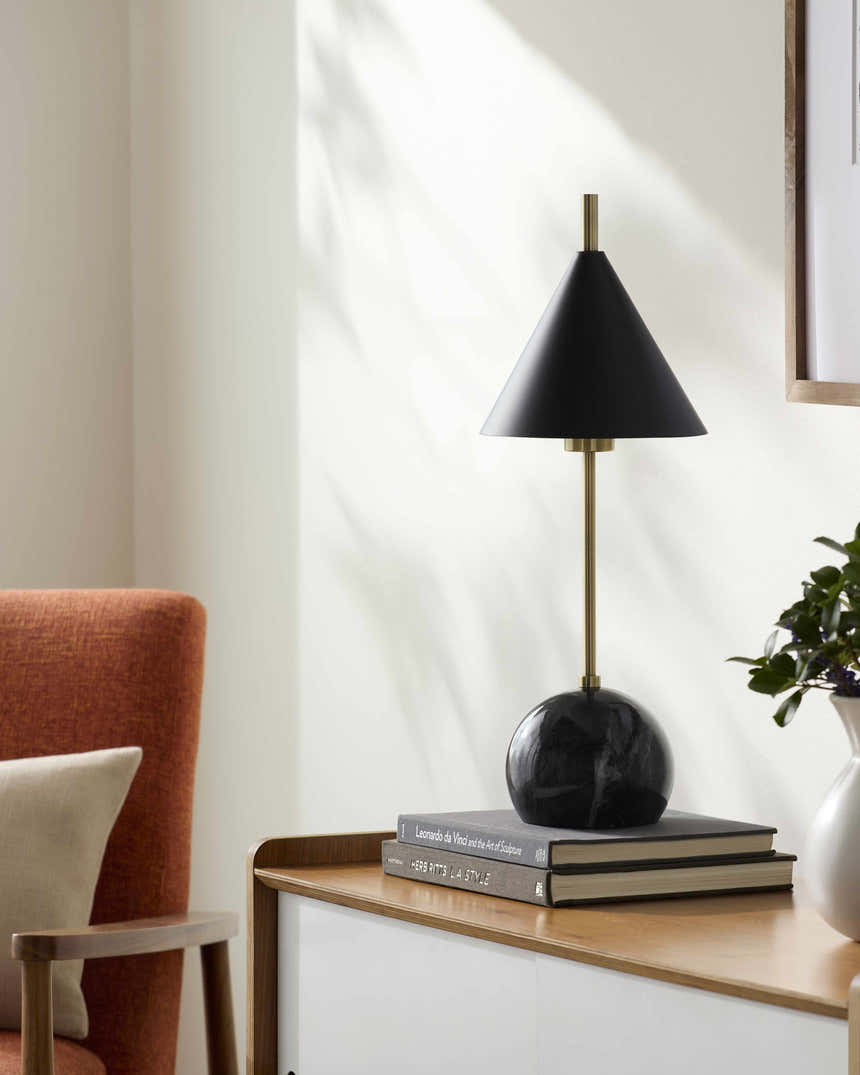 Echallens Black Table Lamp