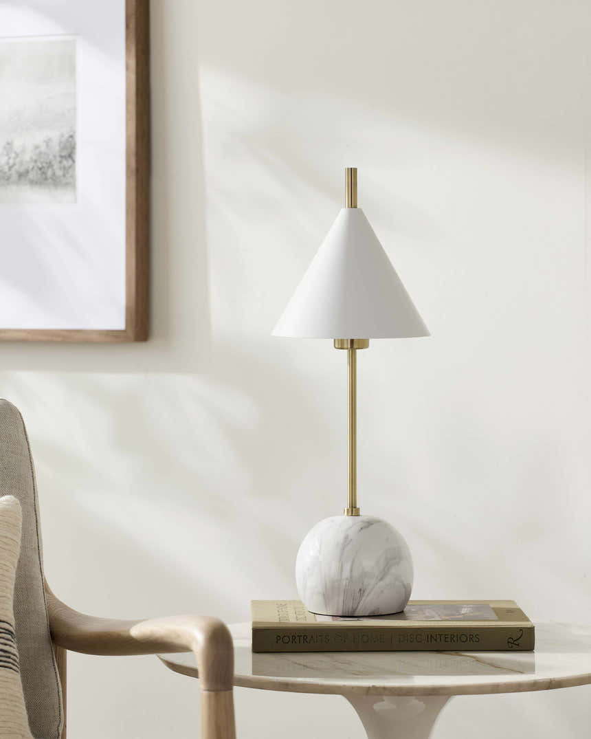 Echallens White Table Lamp
