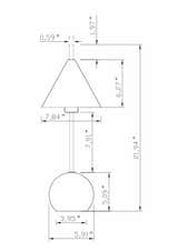 Echallens White Table Lamp