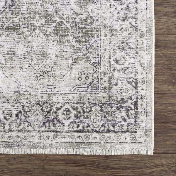 Sample Gray Holi-4607 Washable Area Rug - Clearance