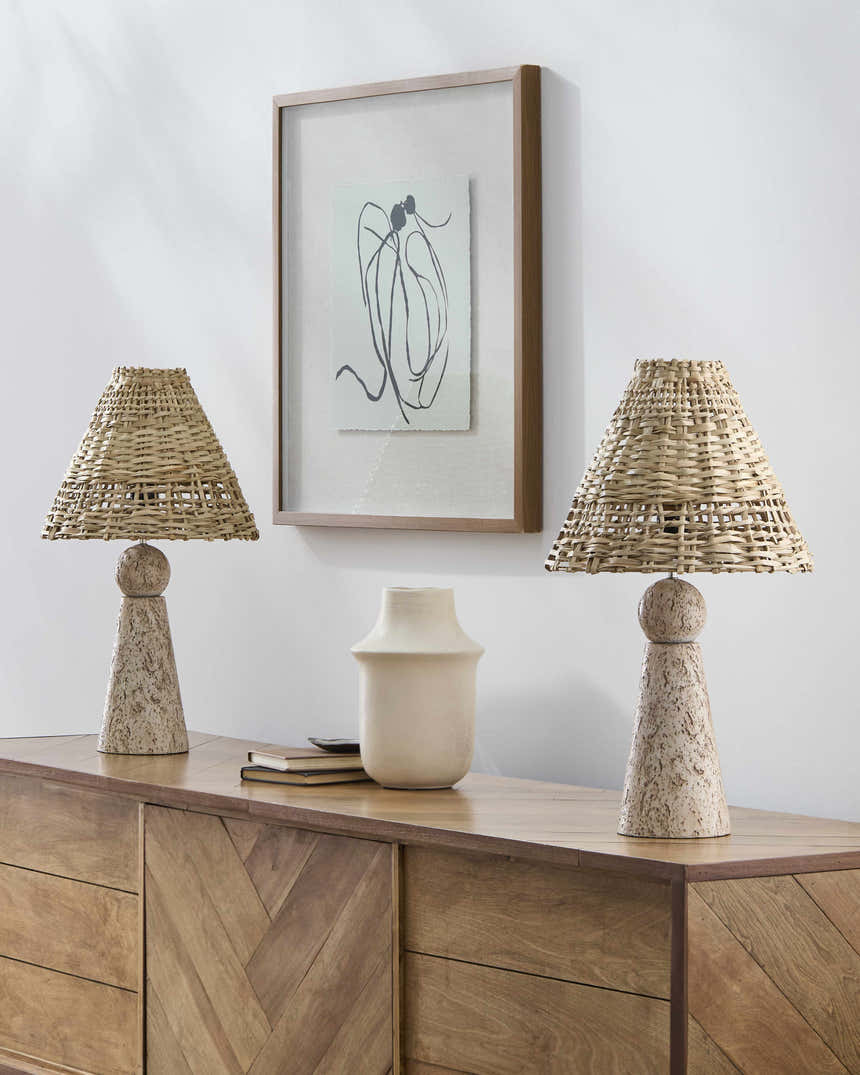 Aimargues Light Gray Table Lamp