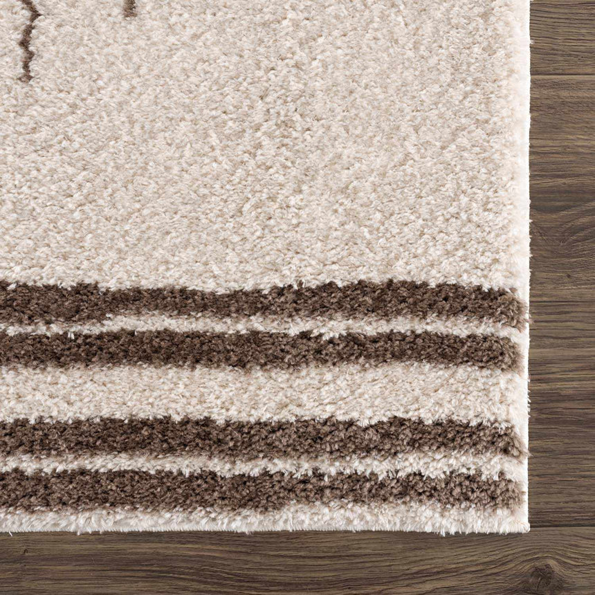 Apichu Brown Washable Area Rug