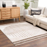 Apichu Brown Washable Area Rug