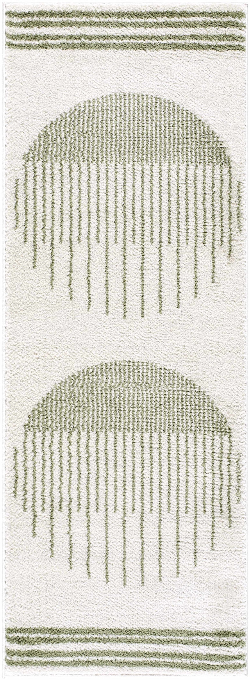 Apichu Green Washable Area Rug