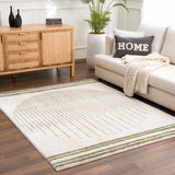 Apichu Green Washable Area Rug