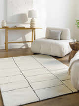 Made to Order Custom Size Xylia Ivory Area Rug