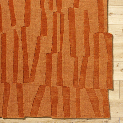 Sample Yonah Orange Abstract Area Rug